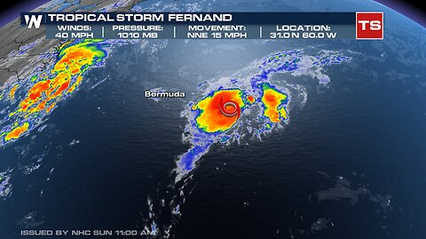 Tropical Storm Fernand Spins In Atlantic - 10.9 Million Cubic Yards Of Lava Ejected At Kilauea