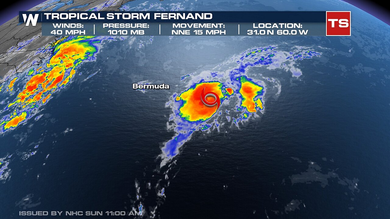 Tropical Storm Fernand Spins In Atlantic - 10.9 Million Cubic Yards Of Lava Ejected At Kilauea
