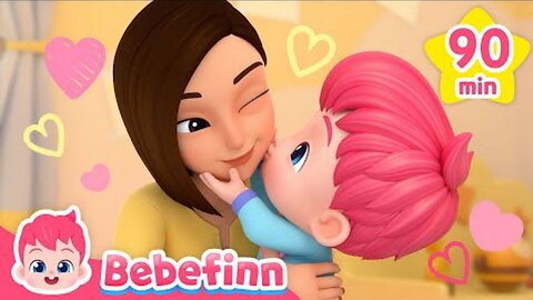 Happy Valentine's Day! Bebefinn Family Song | Nursery Rhymes for Kids