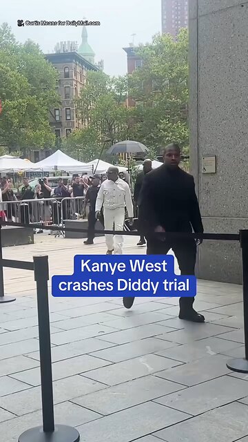 Kanye West crashes Diddy trial
