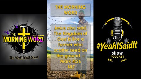 The Morning Word for 4-26-25 on @TheYeahISaidItShow