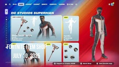 Fortnite Item Shop|July 10, 2025(*New* DC Bundles & That's So True Emote)