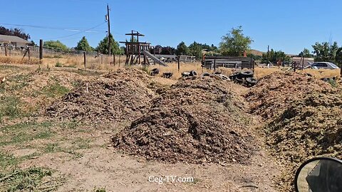 Graham Family Farm NW: Moving Uribe's Wood Chips - August 8 2025