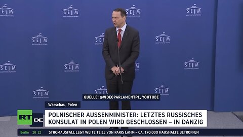Kein einziges russisches Konsulat in Polen mehr: Warschau schließt russische Vertretung in Danzig