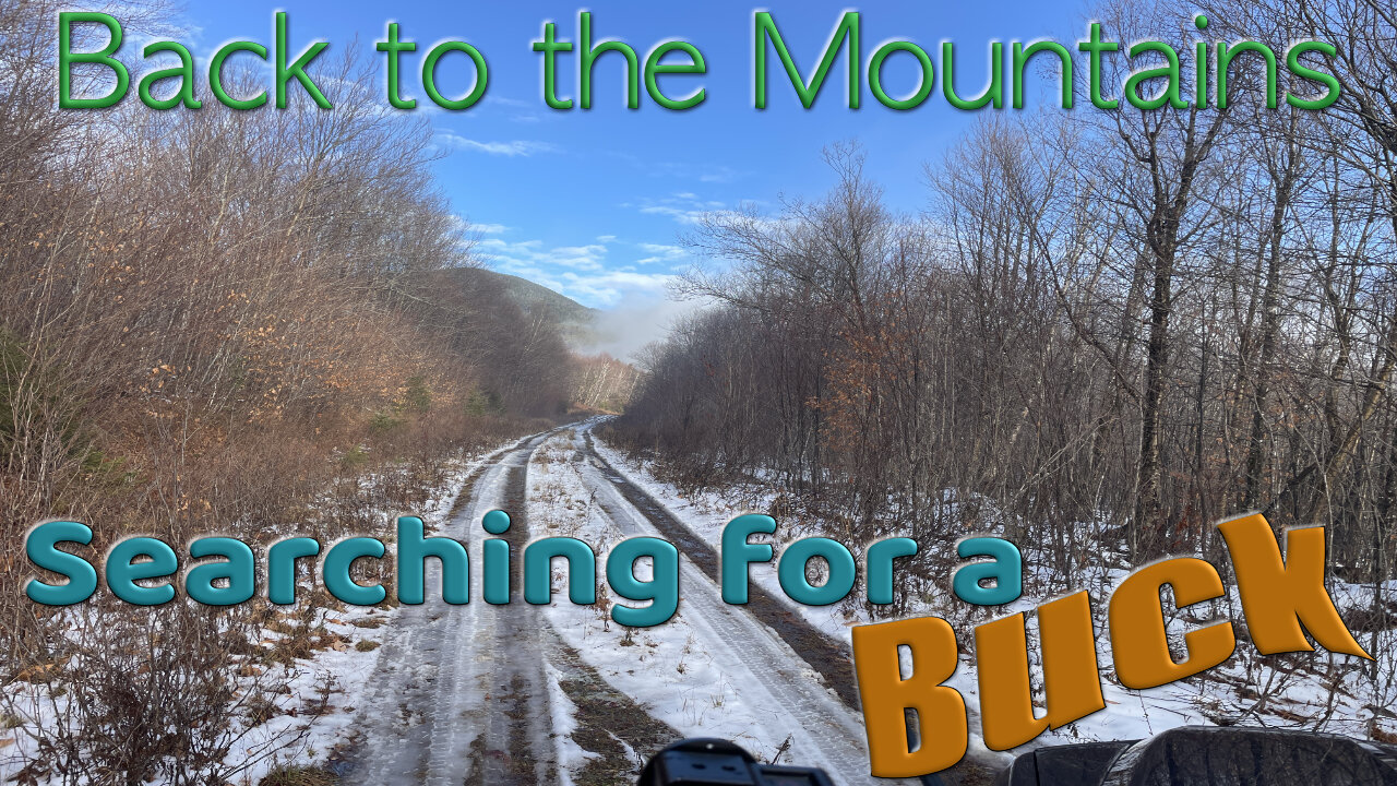 Back to the Mountains searching for a Buck