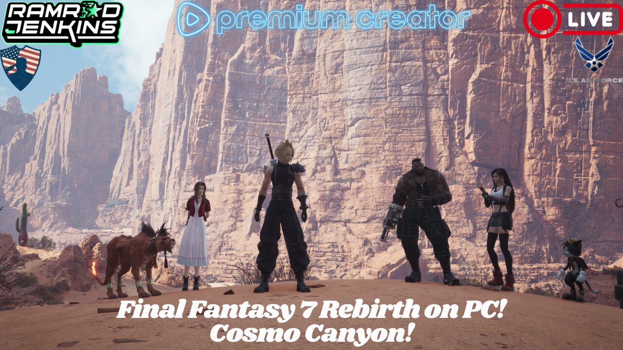 FF7 Rebirth on PC! Cosmo Canyon!