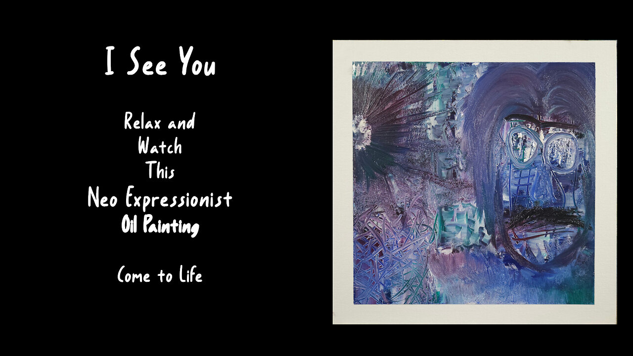 Fall Asleep to Art: Creating ‘Isee You’ | Soothing Music + Abstract Oil Painting
