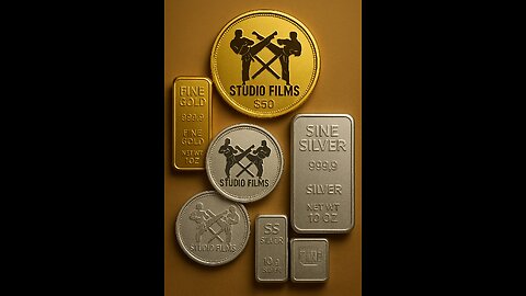 Cross kick Studio Films Gold Bar silver Bar Gold coin silver coin