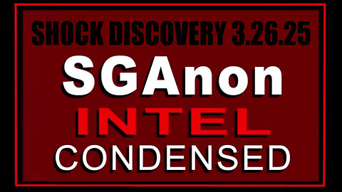 SG Anon Urgent Emergency 3.26.2Q25 - SHOCK DISCOVERY