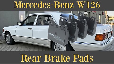 Mercedes Benz W126 - How to replace the rear brake pads tutorial