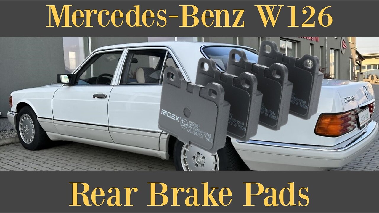 Mercedes Benz W126 - How to replace the rear brake pads tutorial