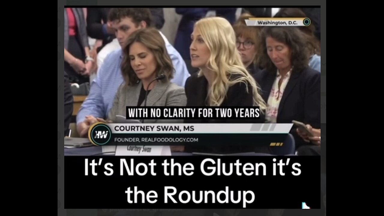It is not gluten it is poisonous roundup with Courtney Swan