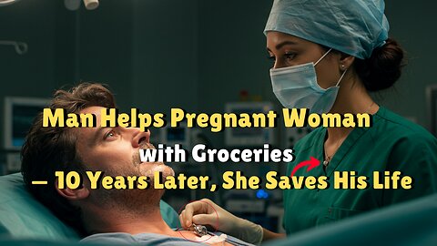 Man Helps Pregnant Woman with Groceries — 10 Years Later, She Saves His Life
