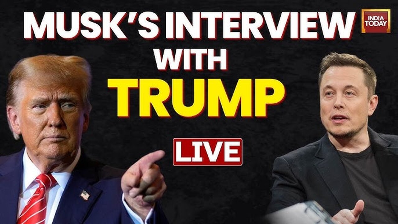 Donald Trump Interview LIVE With Elon Musk | Donald Trump LIVE | Elon Musk LIVE | US Election 2024