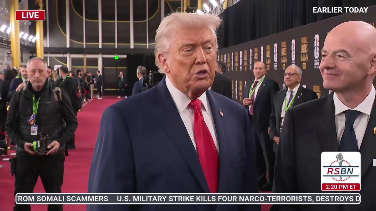 WATCH: President Trump on the FIFA World Cup Red Carpet - 12/5/25