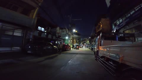 Delightful Night on Lakandula Street in Tondo, Manila City, Philippines