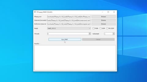 FFmpeg VMAF Program