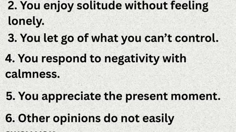 7 Signs of Inner Piece.