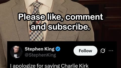 Stephen King Deletes Vile Attack on Charlie Kirk, Then Issues Insult Apology