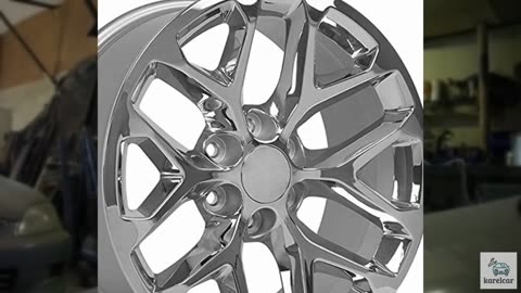 OE Wheels CV98B 20 Inch Rim Fits Silverado 1500 Snowflake Style 6x139.7 20x9 Chr
