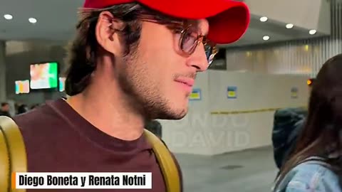 Diego Boneta y Renata Notni regresan de Sudamérica y hablan de su sólida relación