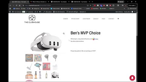 Ben's MVP CHOICE 1/10/26