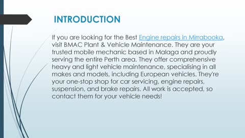 Best Engine repairs in Mirrabooka