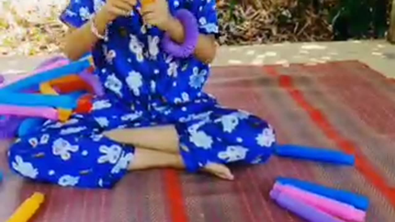 Pop tube in side relaxing sound ASMR mix colors #004 #poptube #asmr #relaxing