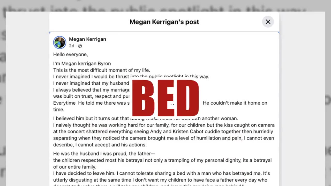 Fact Check: Statement By 'Megan Kerrigan Byron' On Facebook NOT Posted By Her Now-Deleted Account
