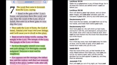 Hear the word of the Lord, all ye of Judah, that enter in at these gates to worship the Lord