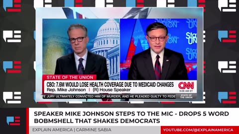 Speaker Mike Johnson Steps To The Mic - Drops 5 Word Bombshell That Shakes Democrats