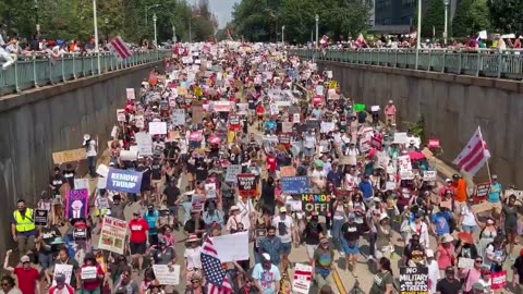 Leftists are STORMING the streets of Washington DC to protest against the drop in crime