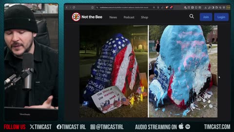 Liberals Desecrate Charlie Kirk Memorial, Gloat Over Assassination | Tim Pool 