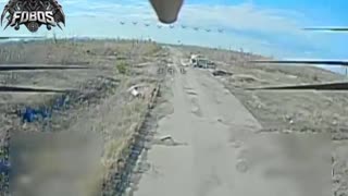 The two FPVs couldn't get past each other and flew head-on.