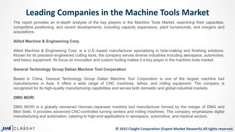 Machine Tools Market Size & Trends 2034