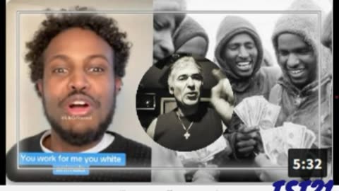 RACIST SOMALI INVADER TO WHITES: KEEP PAYING YOUR TAXES SO I CAN FREELOAD OR I'LL PUT YOU IN CHAINS
