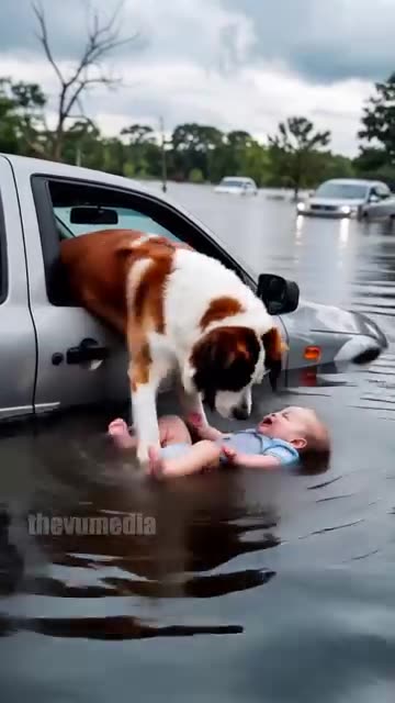 Family Guardian Angel Dog Saves Baby From Drowning!