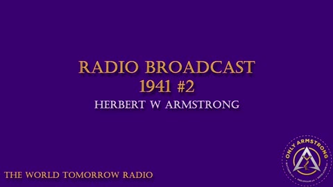 The World Tomorrow Radio- 1941 Radio Broadcast #2