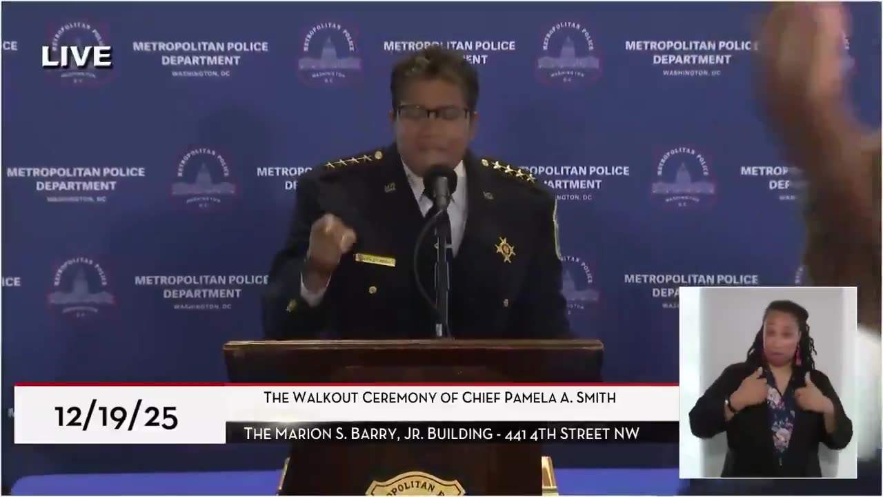 Outgoing DC Police Chief MELTS DOWN During Resignation Speech