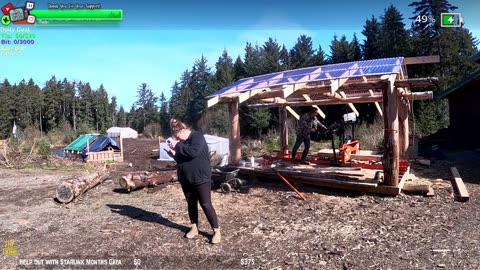 Day 343 Building Twitch's BIGGEST GARDEN HOMESTEAD/ FARMSTEAD REMOTE Isolated ALASKAN Village | !Real !Homestead