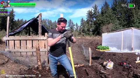 Day 343 Building Twitch's BIGGEST GARDEN HOMESTEAD/ FARMSTEAD REMOTE Isolated ALASKAN Village | !Real !Homestead