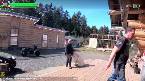 Day 343 Building Twitch's BIGGEST GARDEN HOMESTEAD/ FARMSTEAD REMOTE Isolated ALASKAN Village | !Real !Homestead