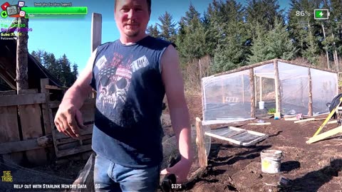 Day 343 Building Twitch's BIGGEST GARDEN HOMESTEAD/ FARMSTEAD REMOTE Isolated ALASKAN Village | !Real !Homestead
