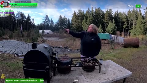 Day 343 Building Twitch's BIGGEST GARDEN HOMESTEAD/ FARMSTEAD REMOTE Isolated ALASKAN Village | !Real !Homestead