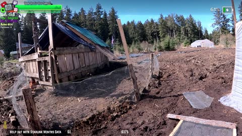 Day 343 Building Twitch's BIGGEST GARDEN HOMESTEAD/ FARMSTEAD REMOTE Isolated ALASKAN Village | !Real !Homestead
