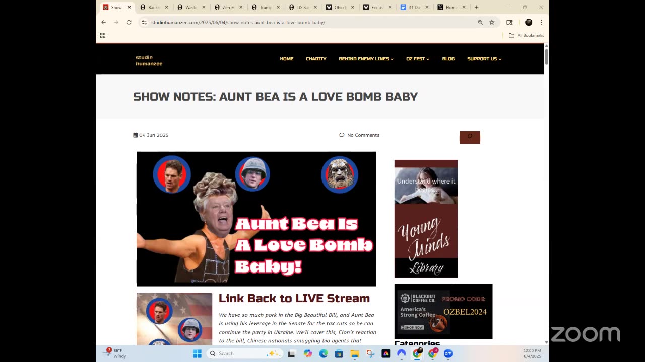 Aunt Bea Is A Love Bomb Baby