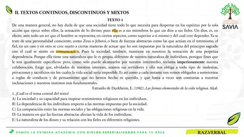 SAVIA REGULAR 2025 | Semana 10 | RV