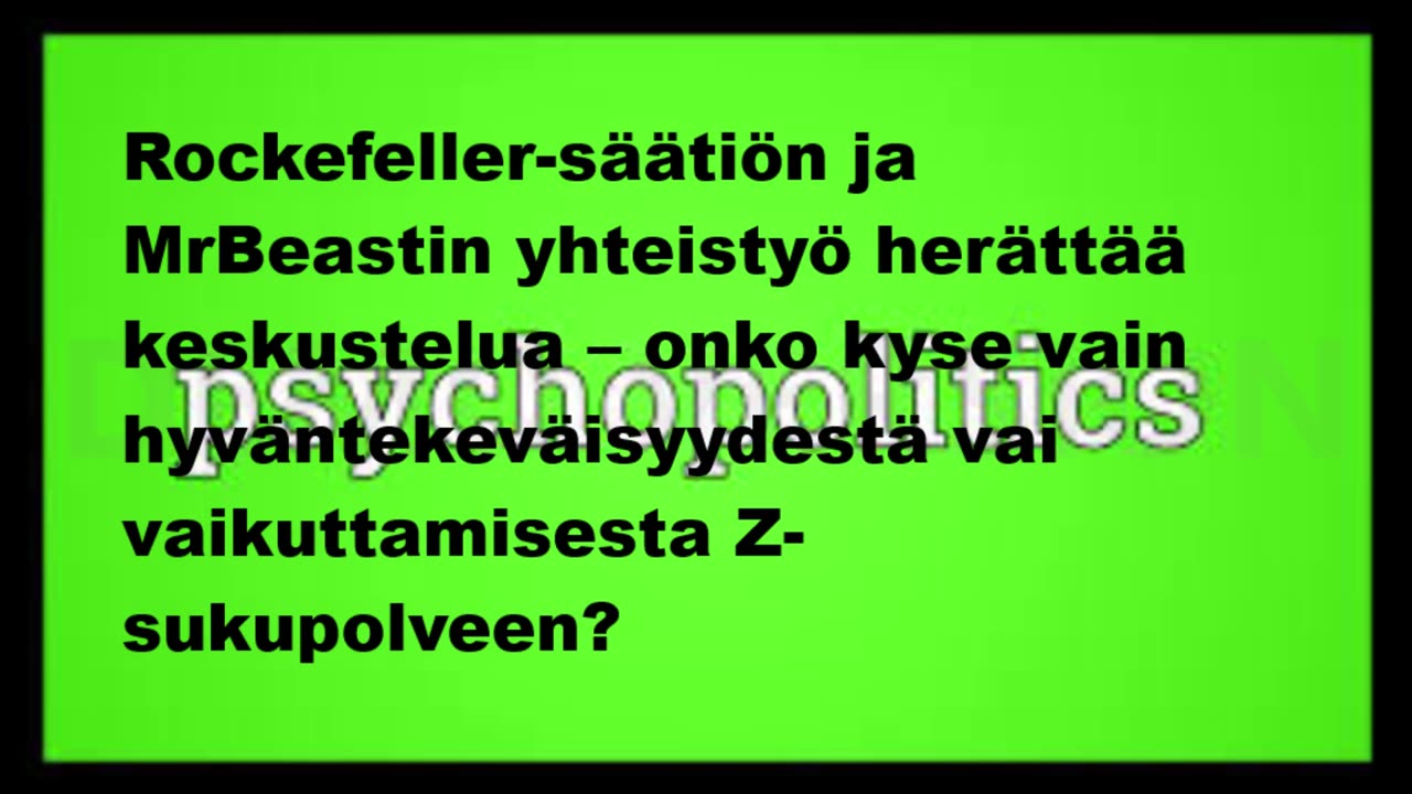 Rockefeller-säätiön ja MrBeastin yhteistyö herättää keskustelua