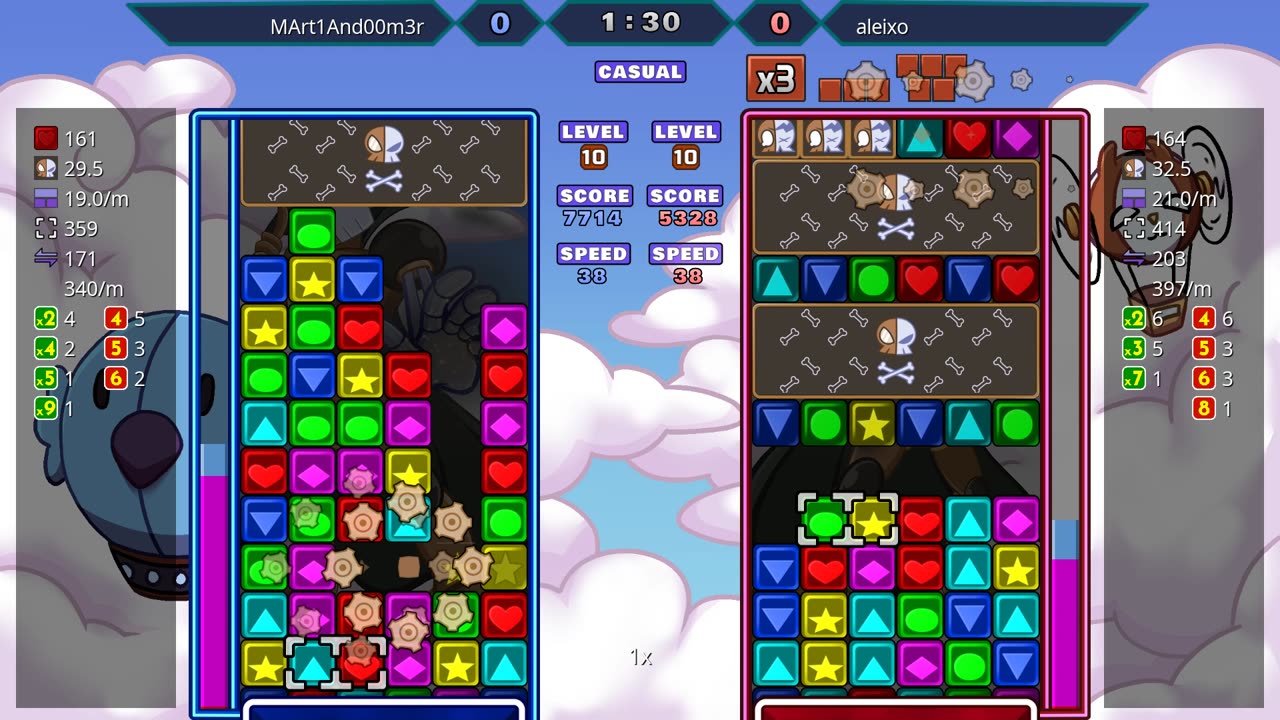 Panel Attack 2-Player Casual (9-21-2025): MArt1And00m3r vs. Aleixo