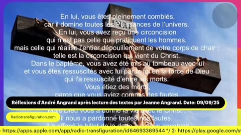 Réflexions d'André Angrand après lecture des textes par Jeanne Angrand. Date: 09/09/25